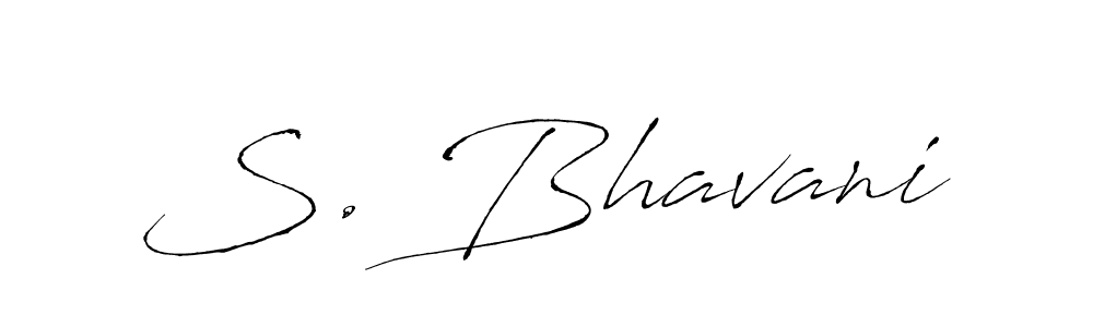 Design your own signature with our free online signature maker. With this signature software, you can create a handwritten (Antro_Vectra) signature for name S. Bhavani. S. Bhavani signature style 6 images and pictures png