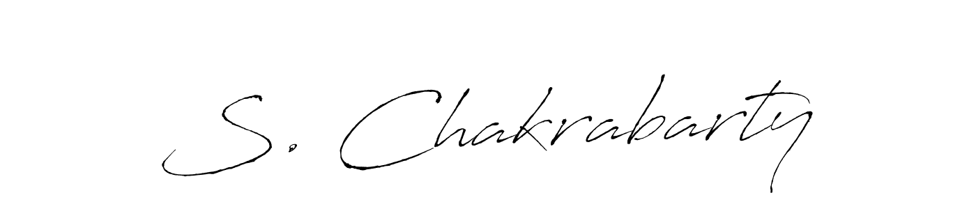 Design your own signature with our free online signature maker. With this signature software, you can create a handwritten (Antro_Vectra) signature for name S. Chakrabarty. S. Chakrabarty signature style 6 images and pictures png