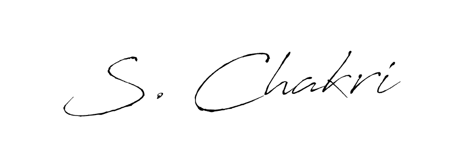 This is the best signature style for the S. Chakri name. Also you like these signature font (Antro_Vectra). Mix name signature. S. Chakri signature style 6 images and pictures png