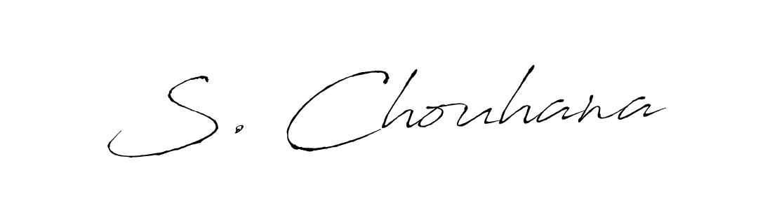 if you are searching for the best signature style for your name S. Chouhana. so please give up your signature search. here we have designed multiple signature styles  using Antro_Vectra. S. Chouhana signature style 6 images and pictures png