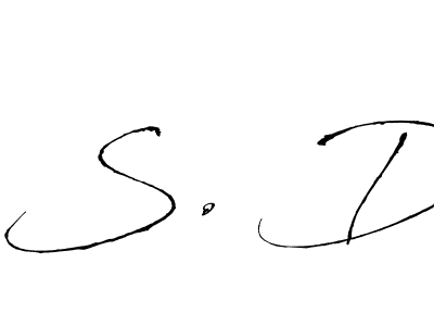 Make a beautiful signature design for name S. D. With this signature (Antro_Vectra) style, you can create a handwritten signature for free. S. D signature style 6 images and pictures png