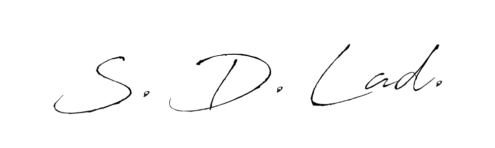 S. D. Lad. stylish signature style. Best Handwritten Sign (Antro_Vectra) for my name. Handwritten Signature Collection Ideas for my name S. D. Lad.. S. D. Lad. signature style 6 images and pictures png