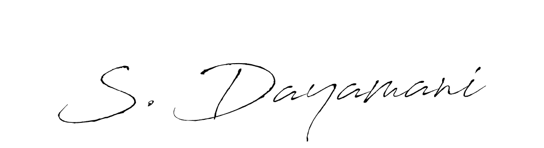 Also we have S. Dayamani name is the best signature style. Create professional handwritten signature collection using Antro_Vectra autograph style. S. Dayamani signature style 6 images and pictures png