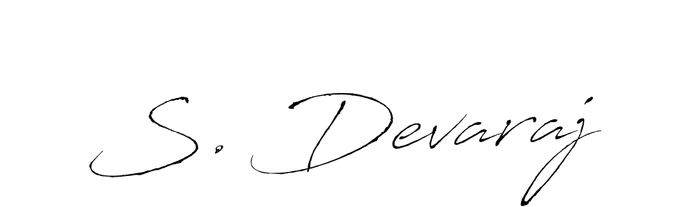 Design your own signature with our free online signature maker. With this signature software, you can create a handwritten (Antro_Vectra) signature for name S. Devaraj. S. Devaraj signature style 6 images and pictures png
