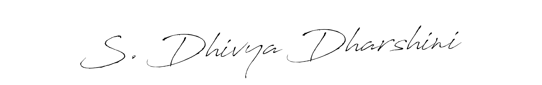 Also You can easily find your signature by using the search form. We will create S. Dhivya Dharshini name handwritten signature images for you free of cost using Antro_Vectra sign style. S. Dhivya Dharshini signature style 6 images and pictures png