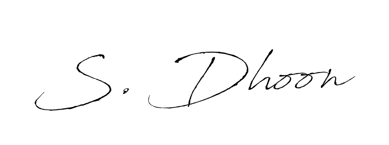 Make a beautiful signature design for name S. Dhoon. Use this online signature maker to create a handwritten signature for free. S. Dhoon signature style 6 images and pictures png