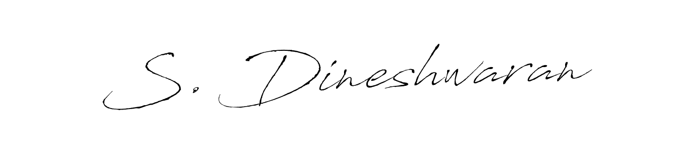 Design your own signature with our free online signature maker. With this signature software, you can create a handwritten (Antro_Vectra) signature for name S. Dineshwaran. S. Dineshwaran signature style 6 images and pictures png