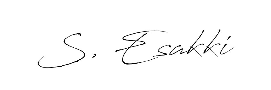 How to Draw S. Esakki signature style? Antro_Vectra is a latest design signature styles for name S. Esakki. S. Esakki signature style 6 images and pictures png