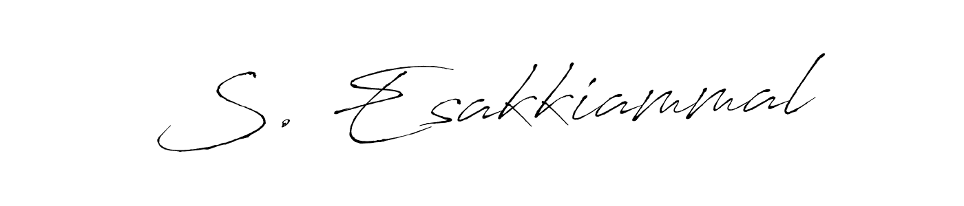It looks lik you need a new signature style for name S. Esakkiammal. Design unique handwritten (Antro_Vectra) signature with our free signature maker in just a few clicks. S. Esakkiammal signature style 6 images and pictures png