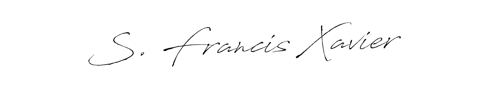 You should practise on your own different ways (Antro_Vectra) to write your name (S. Francis Xavier) in signature. don't let someone else do it for you. S. Francis Xavier signature style 6 images and pictures png