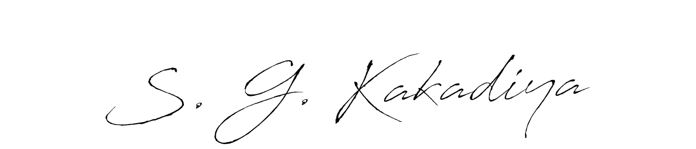 You can use this online signature creator to create a handwritten signature for the name S. G. Kakadiya. This is the best online autograph maker. S. G. Kakadiya signature style 6 images and pictures png