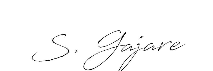 Create a beautiful signature design for name S. Gajare. With this signature (Antro_Vectra) fonts, you can make a handwritten signature for free. S. Gajare signature style 6 images and pictures png
