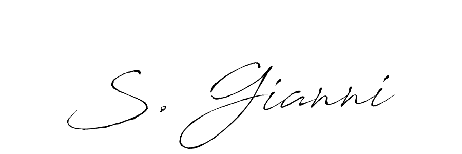 You should practise on your own different ways (Antro_Vectra) to write your name (S. Gianni) in signature. don't let someone else do it for you. S. Gianni signature style 6 images and pictures png