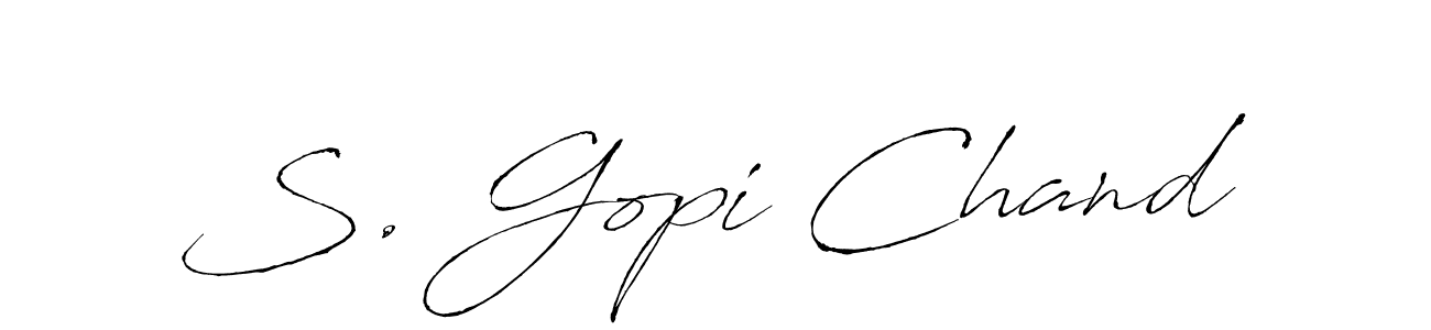This is the best signature style for the S. Gopi Chand name. Also you like these signature font (Antro_Vectra). Mix name signature. S. Gopi Chand signature style 6 images and pictures png