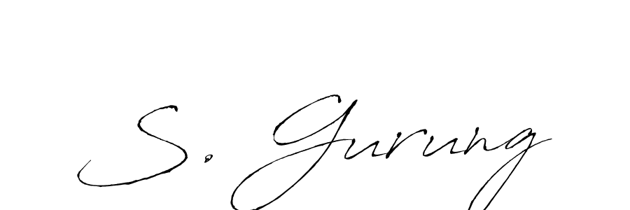 Best and Professional Signature Style for S. Gurung. Antro_Vectra Best Signature Style Collection. S. Gurung signature style 6 images and pictures png