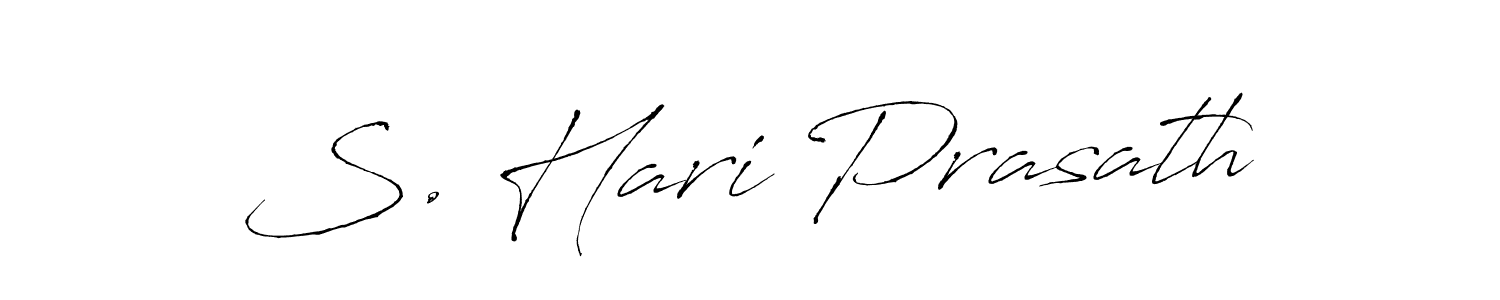 How to make S. Hari Prasath name signature. Use Antro_Vectra style for creating short signs online. This is the latest handwritten sign. S. Hari Prasath signature style 6 images and pictures png