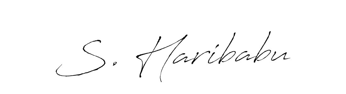 Use a signature maker to create a handwritten signature online. With this signature software, you can design (Antro_Vectra) your own signature for name S. Haribabu. S. Haribabu signature style 6 images and pictures png