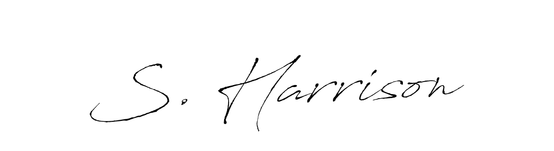 S. Harrison stylish signature style. Best Handwritten Sign (Antro_Vectra) for my name. Handwritten Signature Collection Ideas for my name S. Harrison. S. Harrison signature style 6 images and pictures png