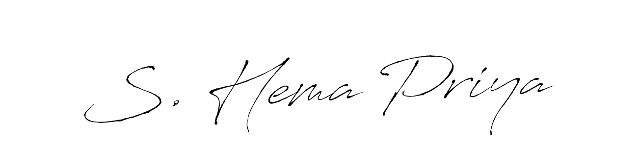 You should practise on your own different ways (Antro_Vectra) to write your name (S. Hema Priya) in signature. don't let someone else do it for you. S. Hema Priya signature style 6 images and pictures png