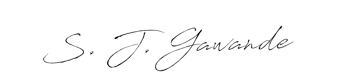 Also we have S. J. Gawande name is the best signature style. Create professional handwritten signature collection using Antro_Vectra autograph style. S. J. Gawande signature style 6 images and pictures png