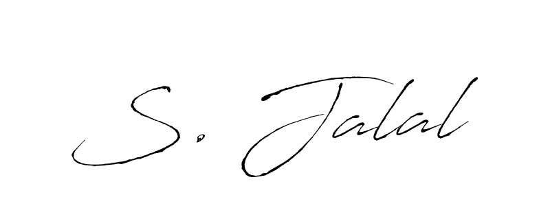Create a beautiful signature design for name S. Jalal. With this signature (Antro_Vectra) fonts, you can make a handwritten signature for free. S. Jalal signature style 6 images and pictures png