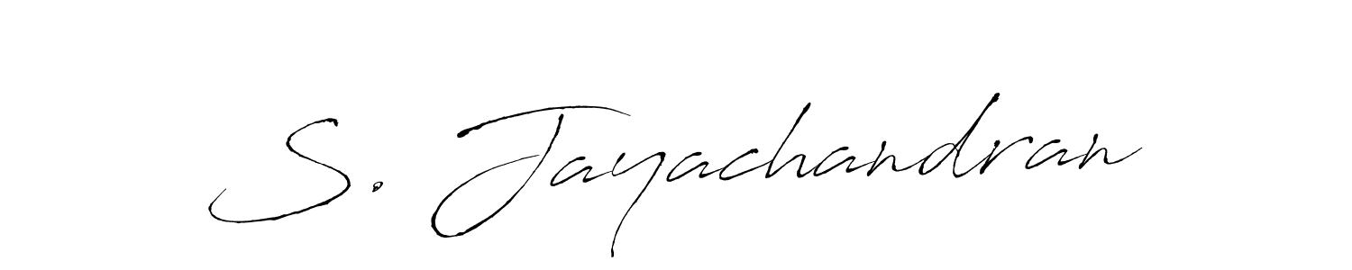 if you are searching for the best signature style for your name S. Jayachandran. so please give up your signature search. here we have designed multiple signature styles  using Antro_Vectra. S. Jayachandran signature style 6 images and pictures png