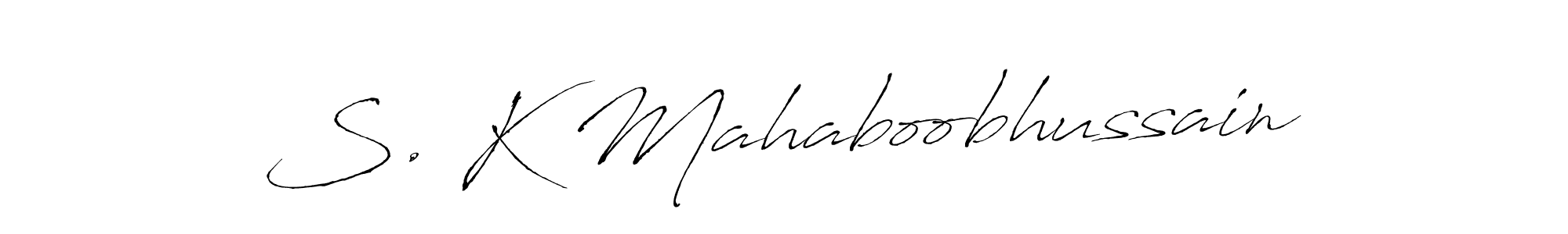 You can use this online signature creator to create a handwritten signature for the name S. K Mahaboobhussain. This is the best online autograph maker. S. K Mahaboobhussain signature style 6 images and pictures png