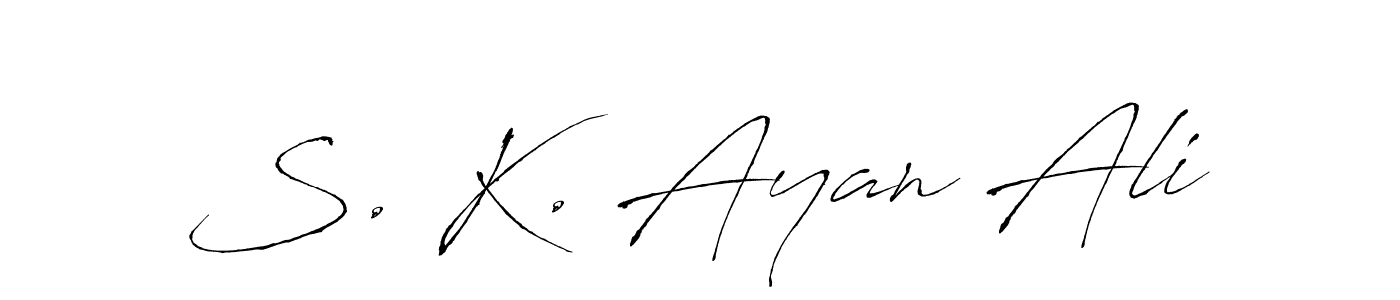 Once you've used our free online signature maker to create your best signature Antro_Vectra style, it's time to enjoy all of the benefits that S. K. Ayan Ali name signing documents. S. K. Ayan Ali signature style 6 images and pictures png