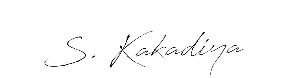 Make a beautiful signature design for name S. Kakadiya. Use this online signature maker to create a handwritten signature for free. S. Kakadiya signature style 6 images and pictures png