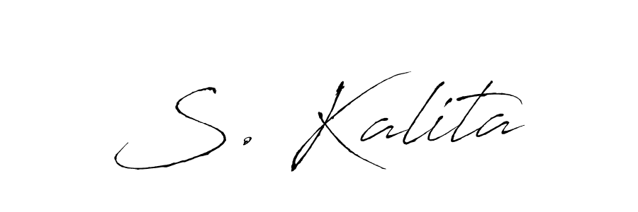 How to make S. Kalita signature? Antro_Vectra is a professional autograph style. Create handwritten signature for S. Kalita name. S. Kalita signature style 6 images and pictures png