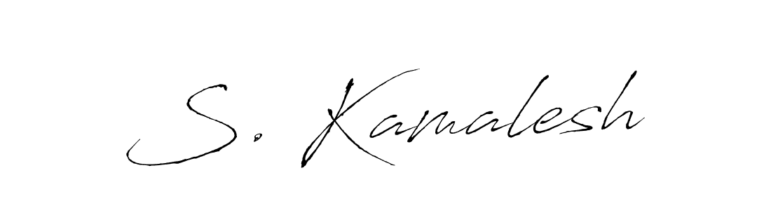 Also You can easily find your signature by using the search form. We will create S. Kamalesh name handwritten signature images for you free of cost using Antro_Vectra sign style. S. Kamalesh signature style 6 images and pictures png