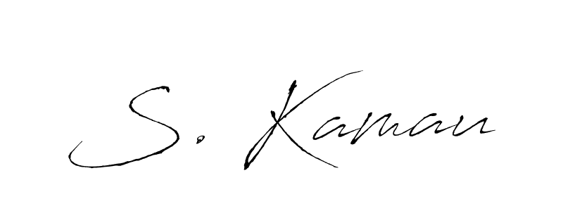 Create a beautiful signature design for name S. Kamau. With this signature (Antro_Vectra) fonts, you can make a handwritten signature for free. S. Kamau signature style 6 images and pictures png