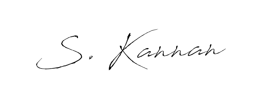 The best way (Antro_Vectra) to make a short signature is to pick only two or three words in your name. The name S. Kannan include a total of six letters. For converting this name. S. Kannan signature style 6 images and pictures png