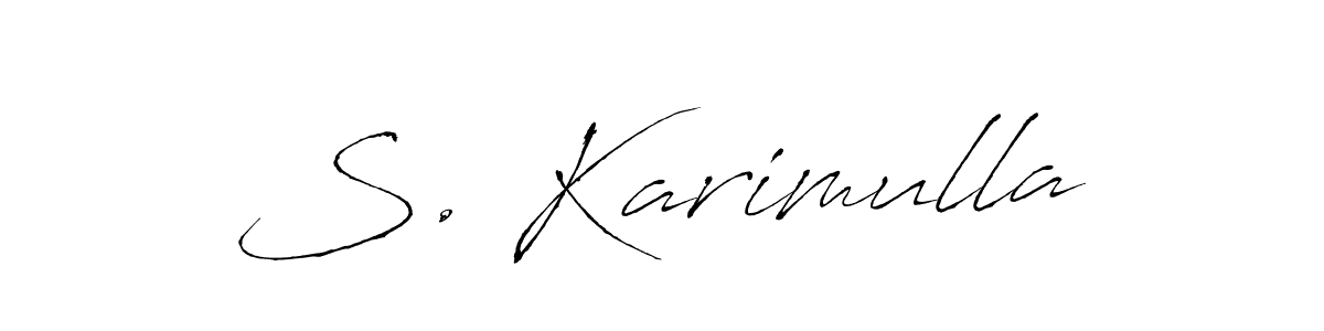 Also we have S. Karimulla name is the best signature style. Create professional handwritten signature collection using Antro_Vectra autograph style. S. Karimulla signature style 6 images and pictures png