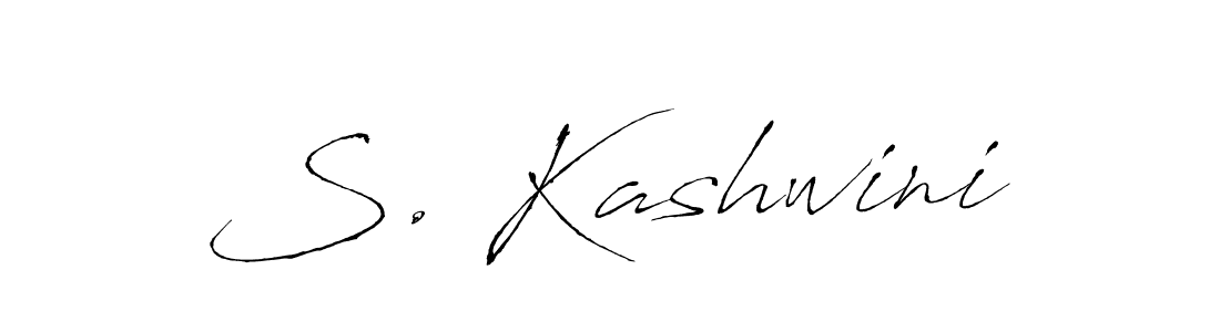 Antro_Vectra is a professional signature style that is perfect for those who want to add a touch of class to their signature. It is also a great choice for those who want to make their signature more unique. Get S. Kashwini name to fancy signature for free. S. Kashwini signature style 6 images and pictures png