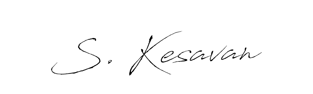 Make a beautiful signature design for name S. Kesavan. With this signature (Antro_Vectra) style, you can create a handwritten signature for free. S. Kesavan signature style 6 images and pictures png