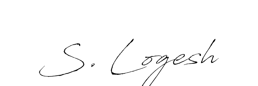 You should practise on your own different ways (Antro_Vectra) to write your name (S. Logesh) in signature. don't let someone else do it for you. S. Logesh signature style 6 images and pictures png