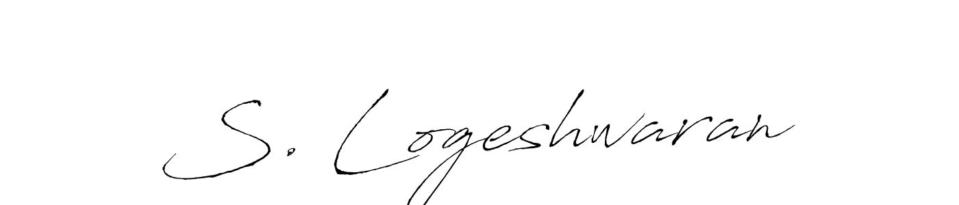 if you are searching for the best signature style for your name S. Logeshwaran. so please give up your signature search. here we have designed multiple signature styles  using Antro_Vectra. S. Logeshwaran signature style 6 images and pictures png