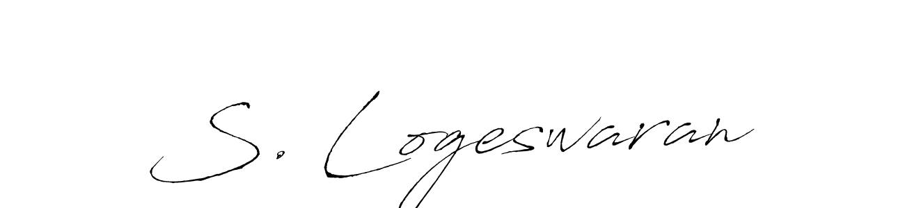 S. Logeswaran stylish signature style. Best Handwritten Sign (Antro_Vectra) for my name. Handwritten Signature Collection Ideas for my name S. Logeswaran. S. Logeswaran signature style 6 images and pictures png