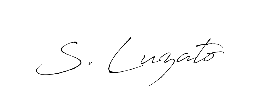 You should practise on your own different ways (Antro_Vectra) to write your name (S. Luzato) in signature. don't let someone else do it for you. S. Luzato signature style 6 images and pictures png