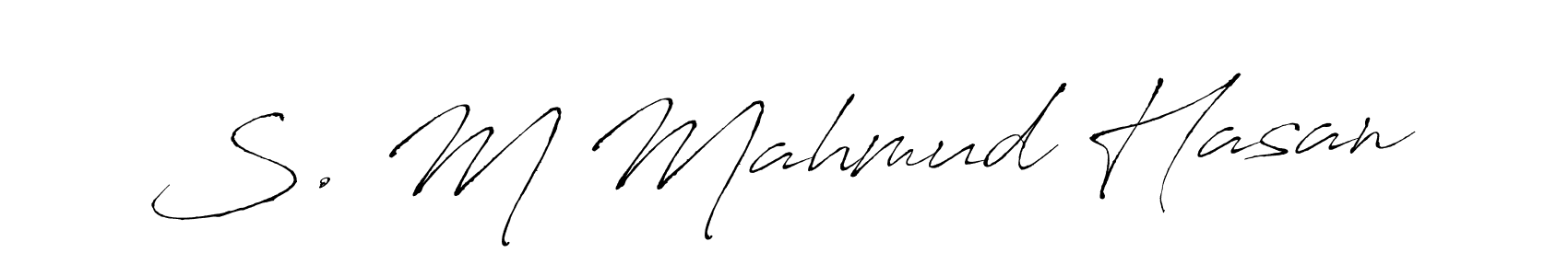 Also You can easily find your signature by using the search form. We will create S. M Mahmud Hasan name handwritten signature images for you free of cost using Antro_Vectra sign style. S. M Mahmud Hasan signature style 6 images and pictures png