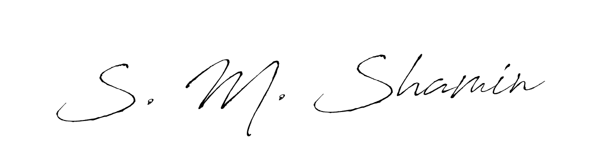 See photos of S. M. Shamin official signature by Spectra . Check more albums & portfolios. Read reviews & check more about Antro_Vectra font. S. M. Shamin signature style 6 images and pictures png