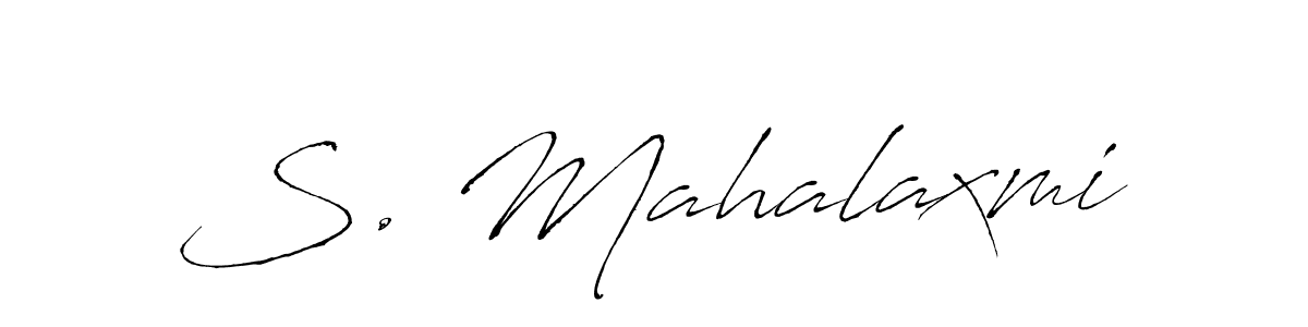 Antro_Vectra is a professional signature style that is perfect for those who want to add a touch of class to their signature. It is also a great choice for those who want to make their signature more unique. Get S. Mahalaxmi name to fancy signature for free. S. Mahalaxmi signature style 6 images and pictures png
