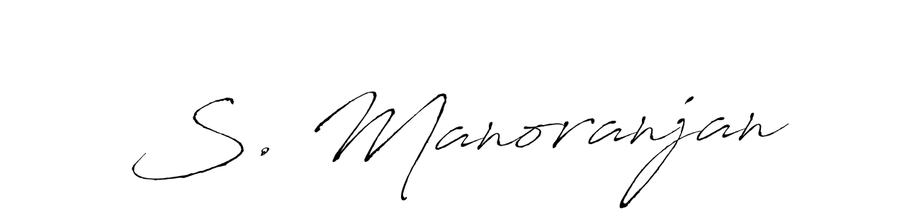 Also we have S. Manoranjan name is the best signature style. Create professional handwritten signature collection using Antro_Vectra autograph style. S. Manoranjan signature style 6 images and pictures png