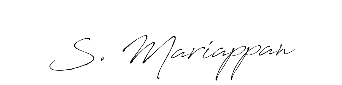 Create a beautiful signature design for name S. Mariappan. With this signature (Antro_Vectra) fonts, you can make a handwritten signature for free. S. Mariappan signature style 6 images and pictures png