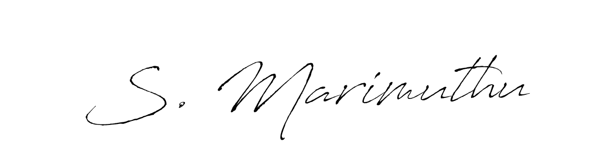 Create a beautiful signature design for name S. Marimuthu. With this signature (Antro_Vectra) fonts, you can make a handwritten signature for free. S. Marimuthu signature style 6 images and pictures png