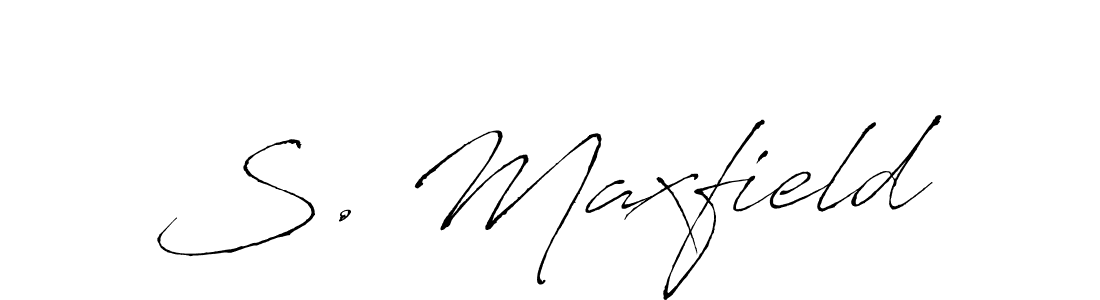 Use a signature maker to create a handwritten signature online. With this signature software, you can design (Antro_Vectra) your own signature for name S. Maxfield. S. Maxfield signature style 6 images and pictures png