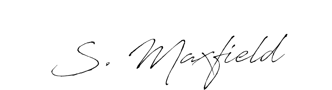 Create a beautiful signature design for name S. Maxfield. With this signature (Antro_Vectra) fonts, you can make a handwritten signature for free. S. Maxfield signature style 6 images and pictures png