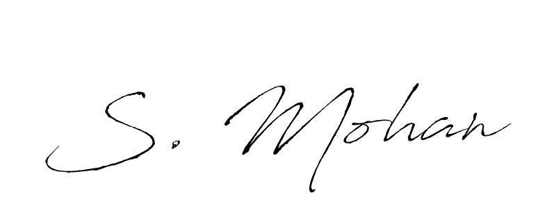 How to make S. Mohan name signature. Use Antro_Vectra style for creating short signs online. This is the latest handwritten sign. S. Mohan signature style 6 images and pictures png