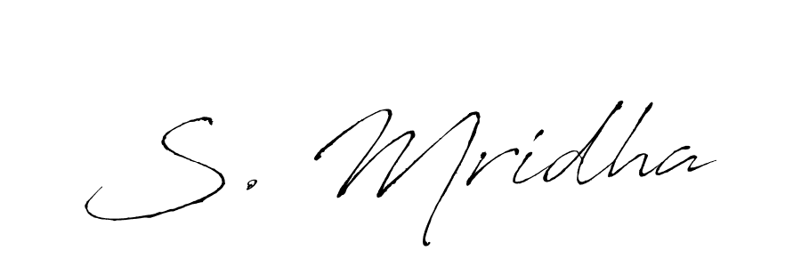 Design your own signature with our free online signature maker. With this signature software, you can create a handwritten (Antro_Vectra) signature for name S. Mridha. S. Mridha signature style 6 images and pictures png